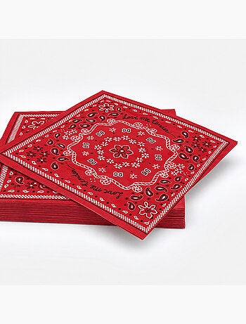 Lote de 20 servilletas de papel bandana