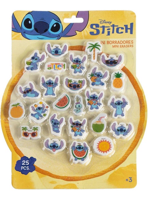 Lote de 25 gomas de borrar - Stitch - Disney - Idea de regalo Stitch - Kiabi
