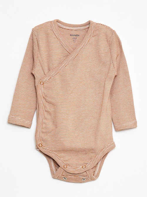 Lote de 3 bodies de manga larga con abertura a presión - Kiabi