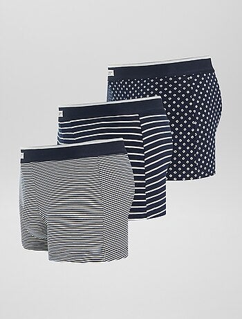 Lote de 3 bóxers elásticos