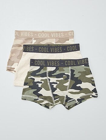 Lote de 3 bóxers stretch