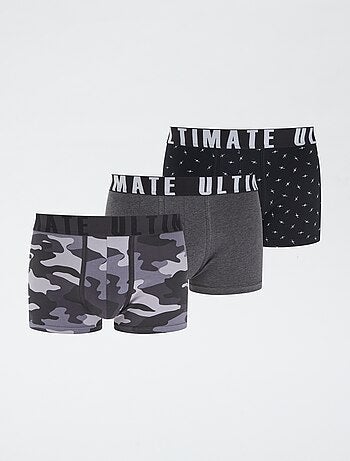 Lote de 3 bóxers estampados