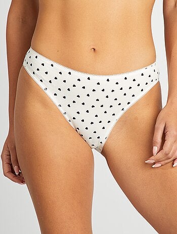 Lote de 3 braguitas de algodón