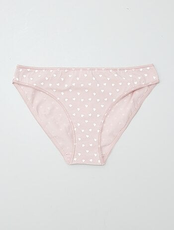 Lote de 3 braguitas de algodón