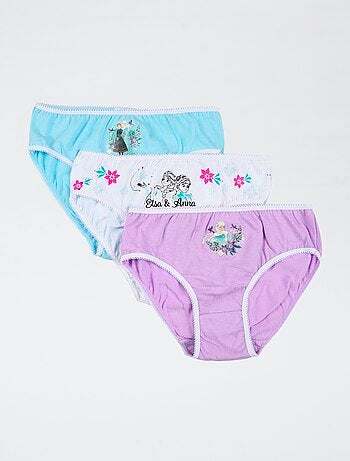 Lote de 3 braguitas 'Disney' 'Frozen, el reino del hielo'