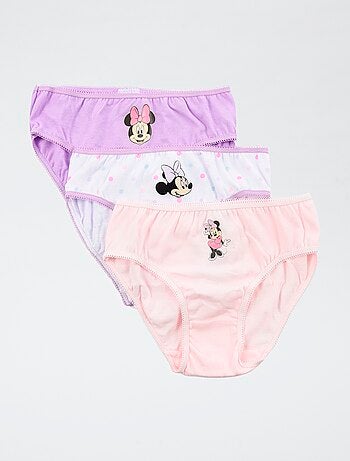 Lote de 3 braguitas 'Disney' 'Minnie' de algodón