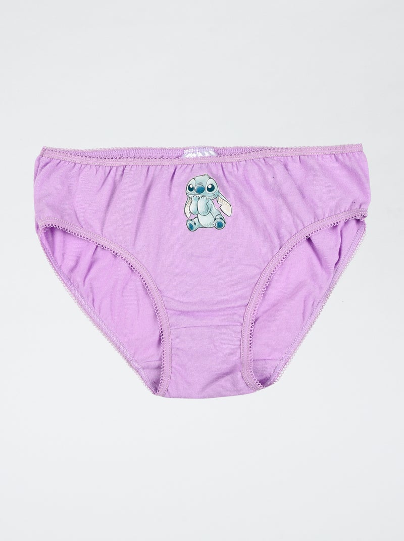 Lote de 3 braguitas 'Disney' 'Stitch' de algodón Azul - Kiabi