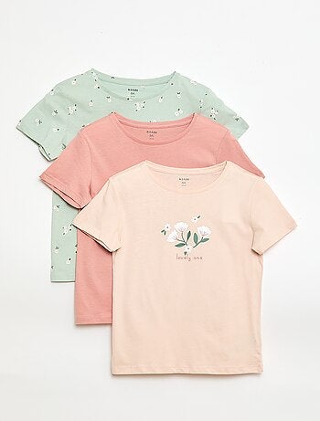Lote de 3 camisetas de manga corta