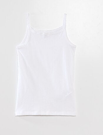 Lote de 3 camisetas de tirantes de algodón