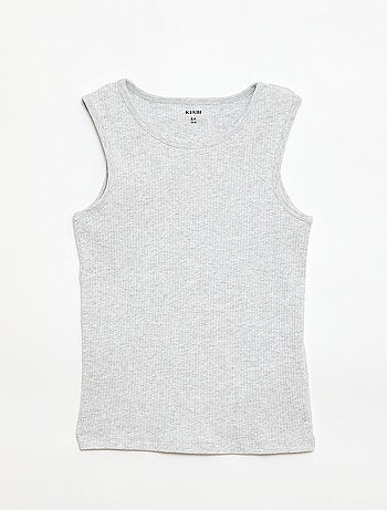 Lote de 3 camisetas de tirantes de canalé