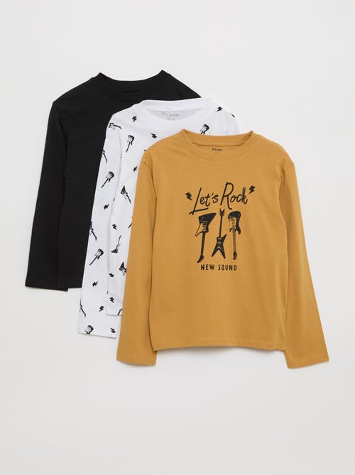 Lote de 3 camisetas estampadas - Kiabi