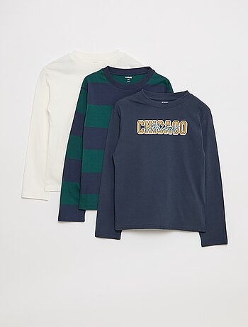 Lote de 3 camisetas estampadas