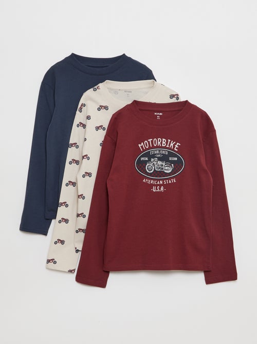 Lote de 3 camisetas estampadas - Kiabi