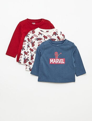 Lote de 3 camisetas 'Spiderman'