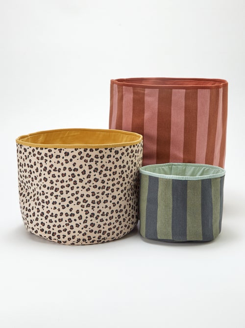 Lote de 3 cestos para la ropa sucia - Kiabi Home - Kiabi