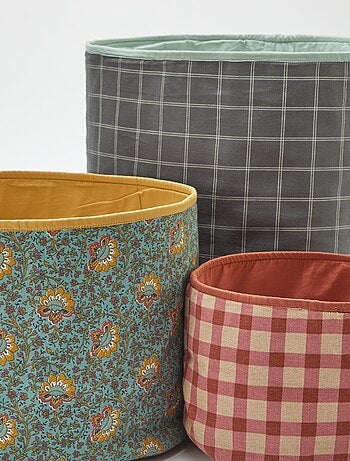 Lote de 3 cestos para la ropa sucia - Kiabi Home