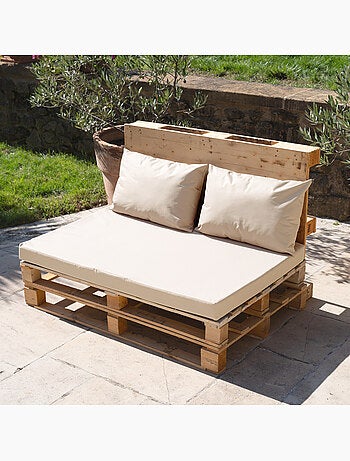 Lote de 3 cojines impermeables para exterior MINORQUE con fundas desenfundables