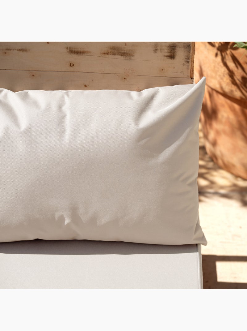 Lote de 3 cojines impermeables para exterior MINORQUE con fundas desenfundables Crudo - Kiabi