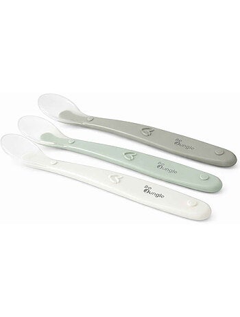 Lote de 3 cucharas de silicona para bebé | Bo Jungle