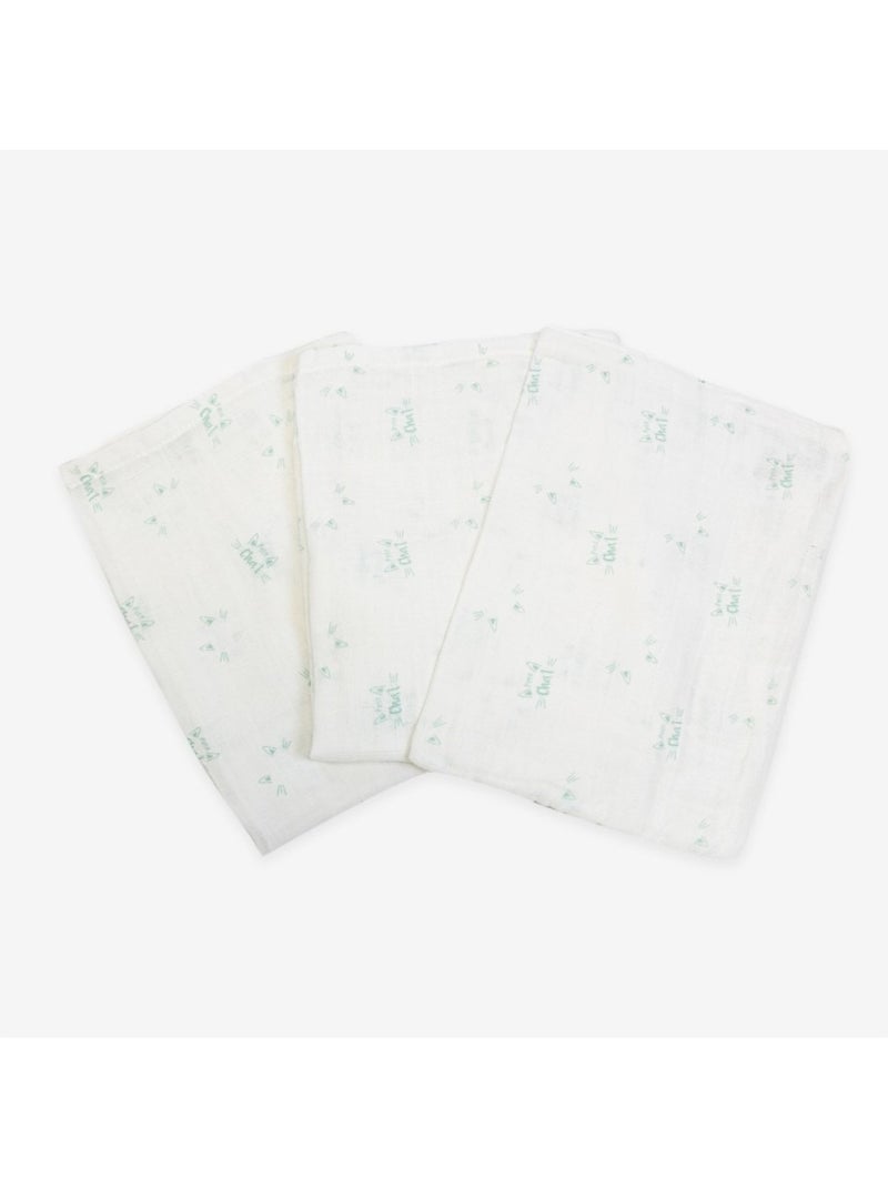 Lote de 3 guantes de baño Verde claro - Kiabi