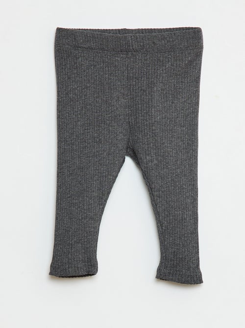 Lote de 3 leggings de canalé - Kiabi