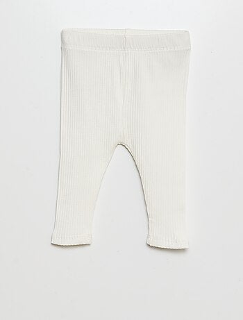 Lote de 3 leggings de canalé