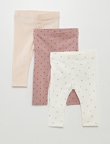 Lote de 3 leggings largos