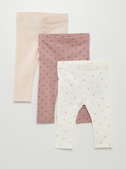 Lote de 3 leggings largos - Kiabi