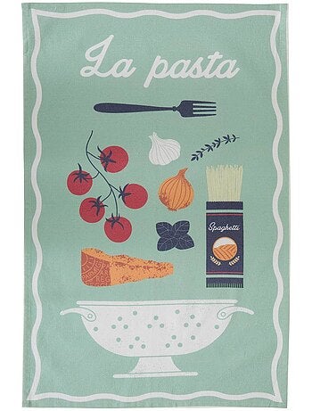 Lote de 3 paños de cocina de algodón della pasta 70x45cm