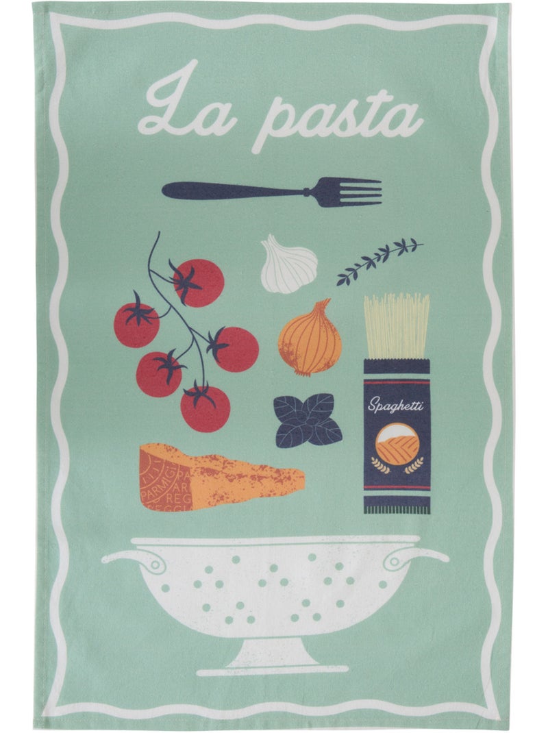 Lote de 3 paños de cocina de algodón della pasta 70x45cm Multicolor - Kiabi