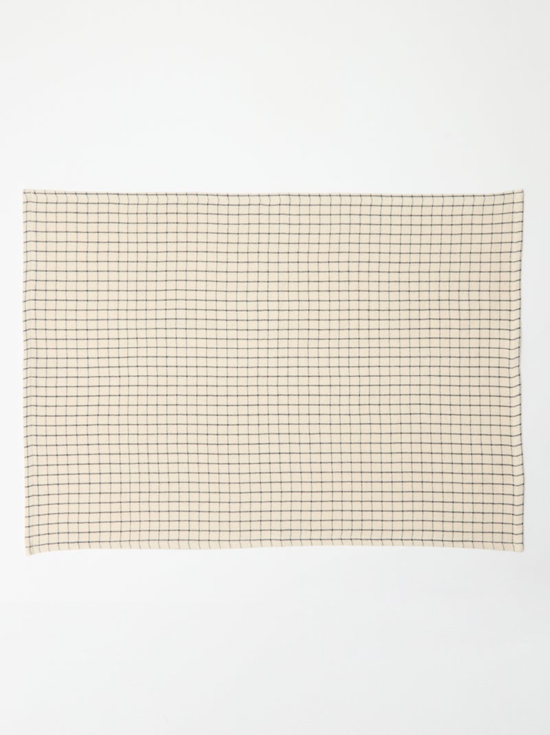 Lote de 3 paños de cocina estampados navideños en algodón 50x70 cm Negro - Kiabi