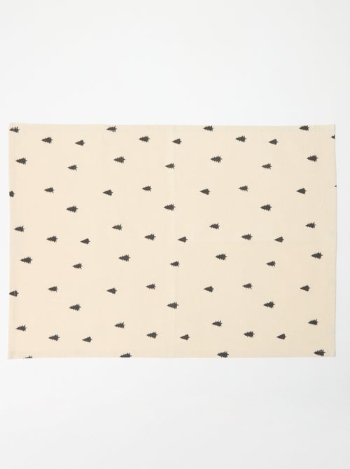 Lote de 3 paños de cocina estampados navideños en algodón 50x70 cm - Kiabi