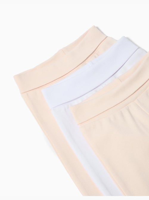 Lote de 3 pantalones con pies para bebé, MO Fashion - Kiabi