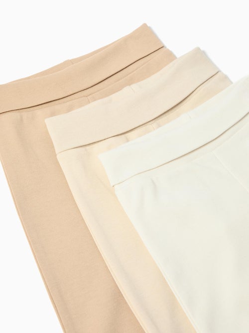 Lote de 3 pantalones con pies para bebé, MO Fashion - Kiabi