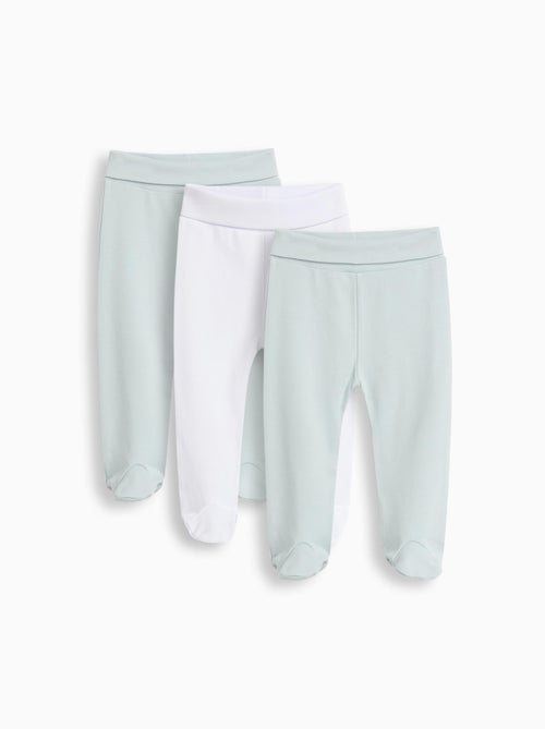 Lote de 3 pantalones con pies para bebé, MO Fashion - Kiabi