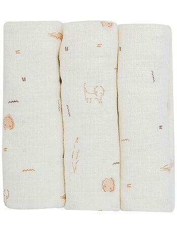 Lote de 3 pañuelos de algodón bebé