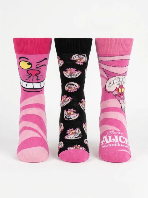 Lote de 3 pares de calcetines alice au pays des merveilles disney - Kiabi