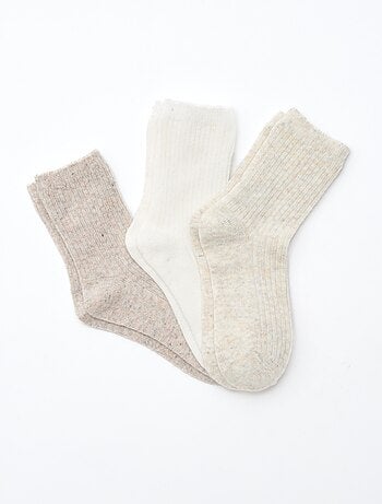 Lote de 3 pares de calcetines de algodón