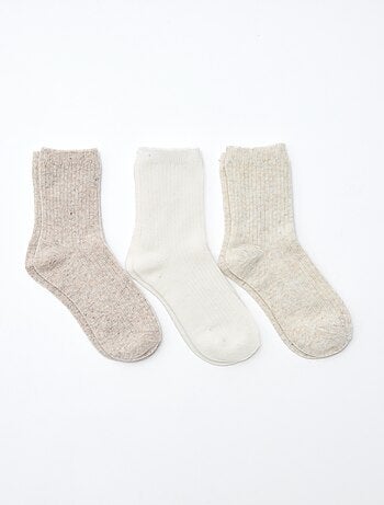 Lote de 3 pares de calcetines de algodón