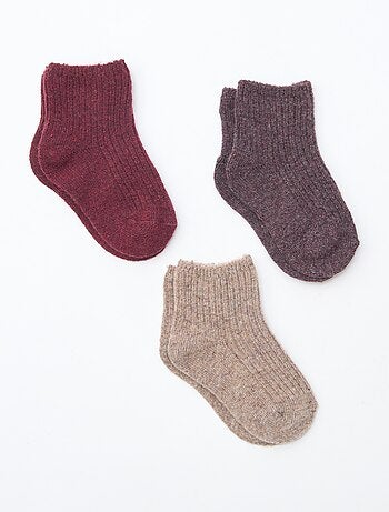 Lote de 3 pares de calcetines de lana