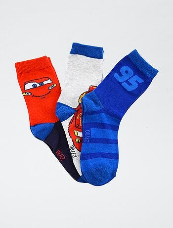 Lote de 3 pares de calcetines 'Disney' 'Cars'