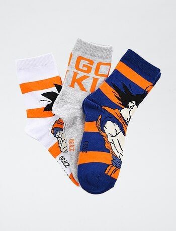 Lote de 3 pares de calcetines 'Dragonball' de algodón