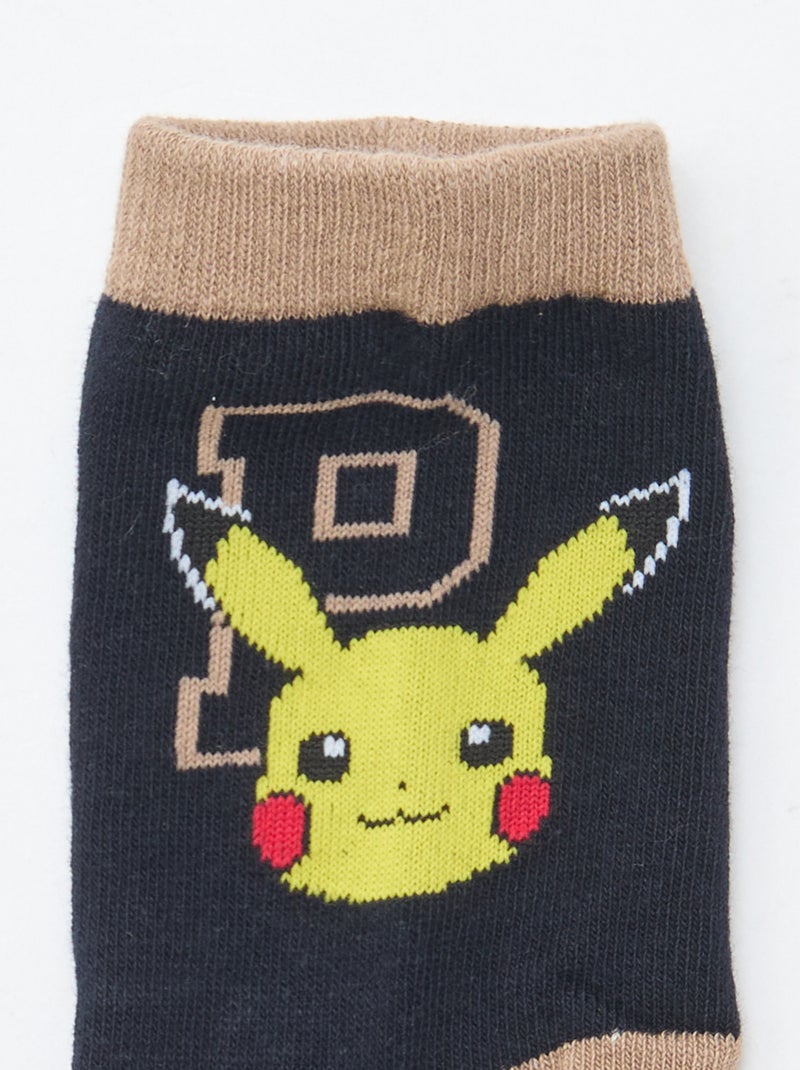 Lote de 3 pares de calcetines estampados 'Pokémon' de caña alta Azul - Kiabi