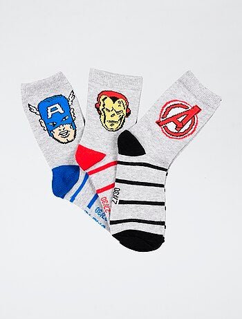Lote de 3 pares de calcetines 'Marvel' 'Avengers' de algodón