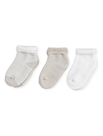 Lote de 3 pares de calcetines para bebé