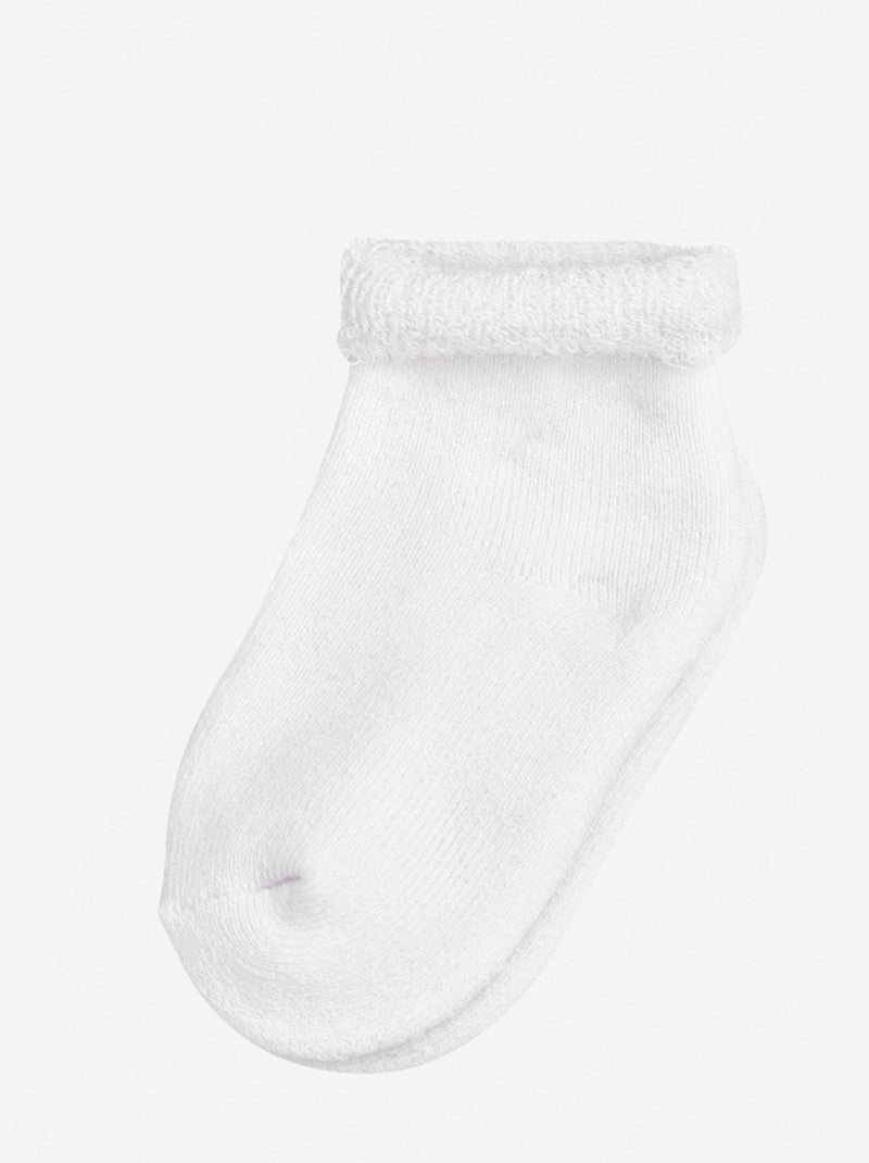 Lote de 3 pares de calcetines para bebé Beige - Kiabi
