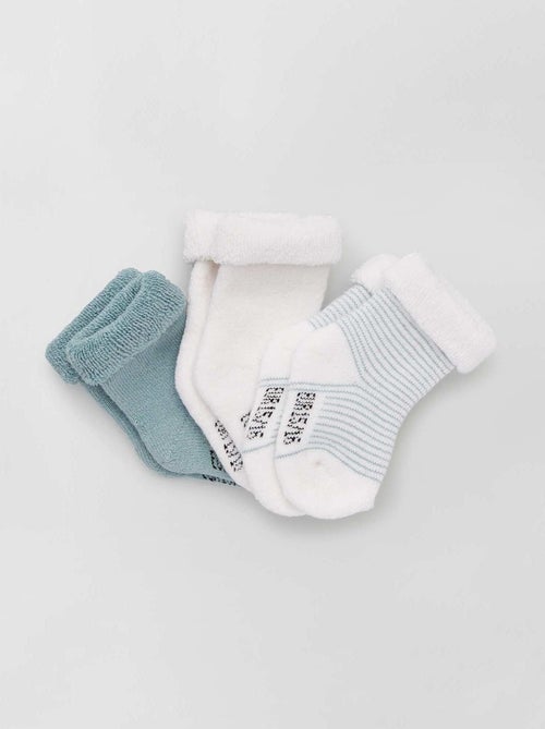 Lote de 3 pares de calcetines para recién nacido - Kiabi