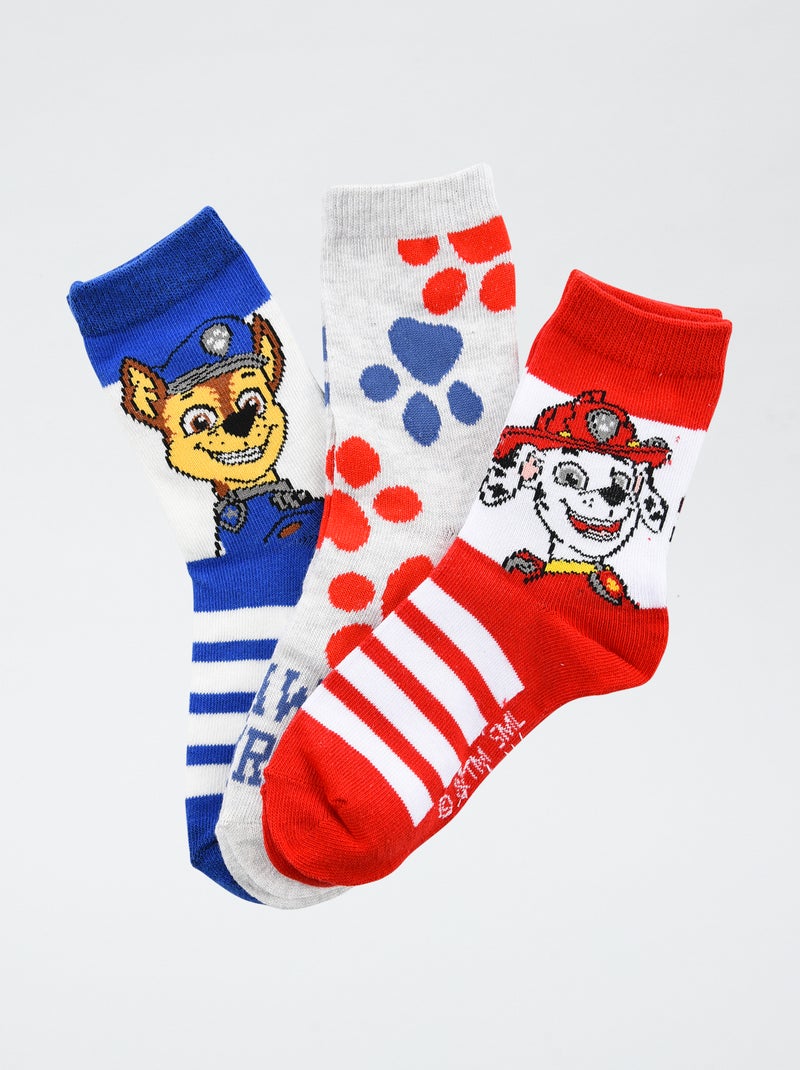 Lote de 3 pares de calcetines 'Patrulla Canina' de algodón Gris - Kiabi