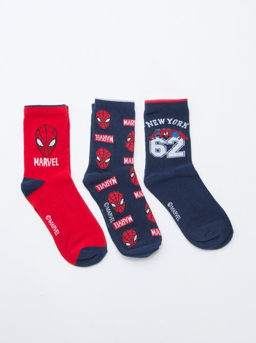 Lote de 3 pares de calcetines 'Spiderman' - Kiabi