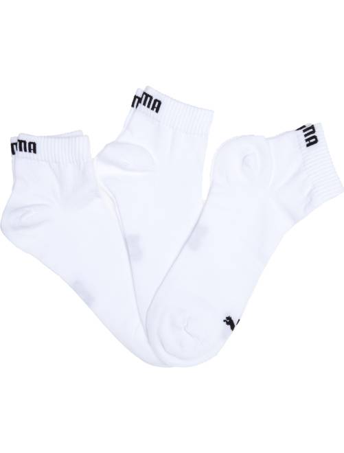 Lote de 3 pares de calcetines tobilleros 'Puma' de caña corta                                                                                                                                                                                                     blanco 
